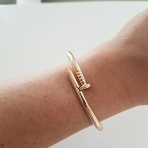 Rose Gold Nail Cuff Bracelet - Wrist Stack!!